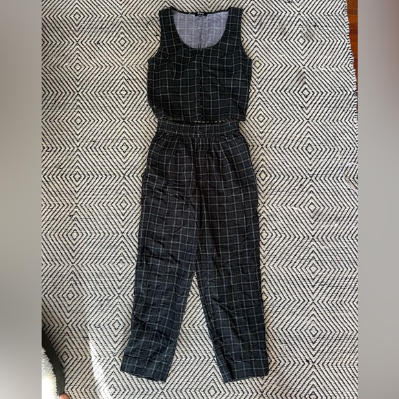 Corduroy Pull On Tapered Plaid Utility Pant | matching set - Picture 3 of 14